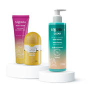  عرض غسول أرجينتو للبشرة+ أزهى سي سيرم + كريم أرجينتو الليلي 