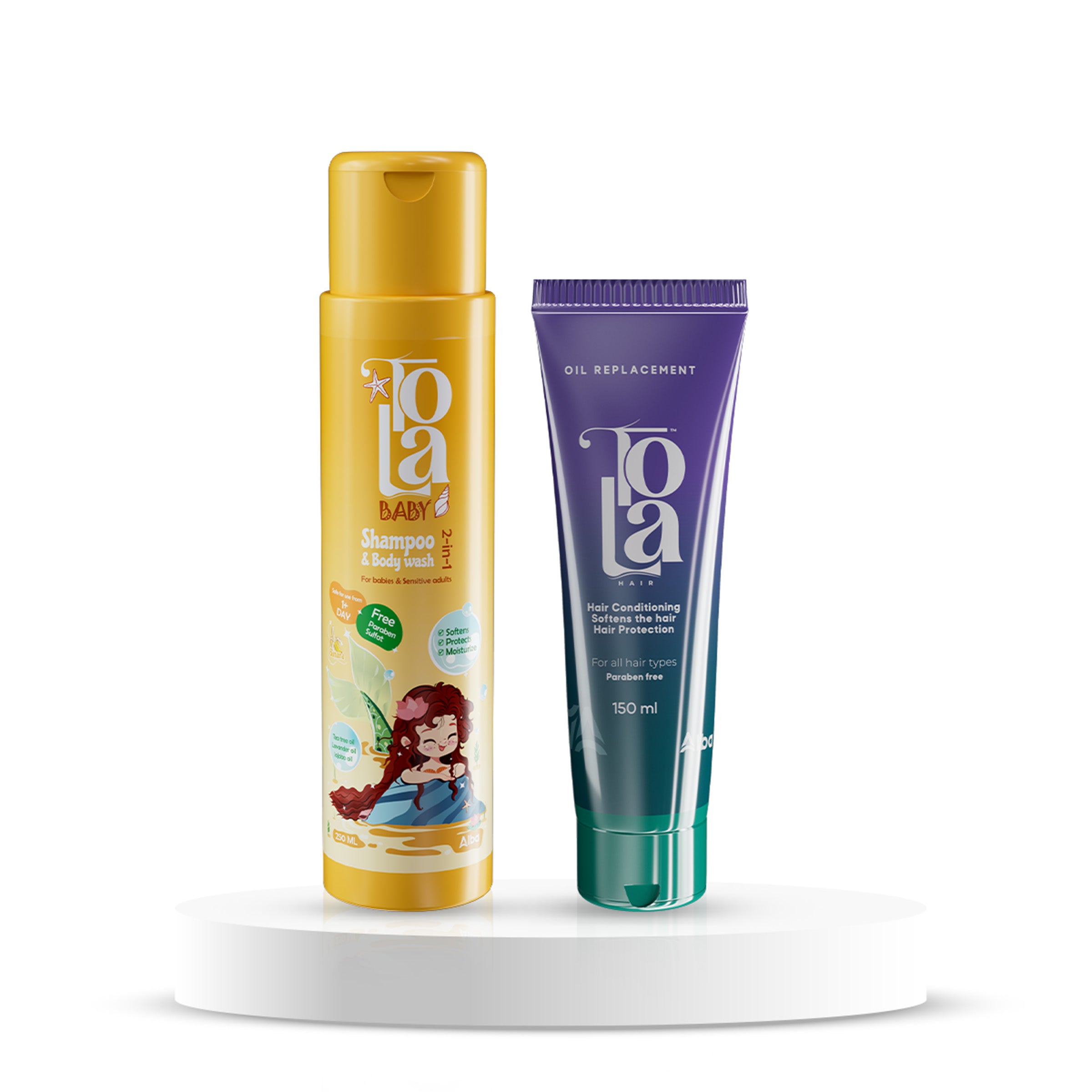 Tola Baby Shampoo-250 ml  +Oil Replacement 150 ml